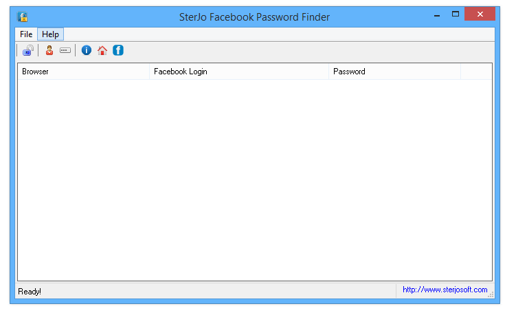 SterJo Facebook Password Finder