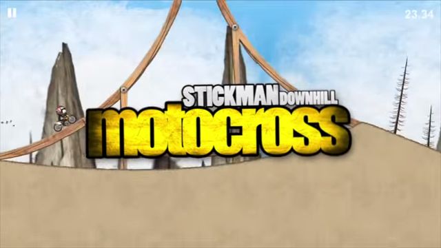 Stickman Downhill - Motocros