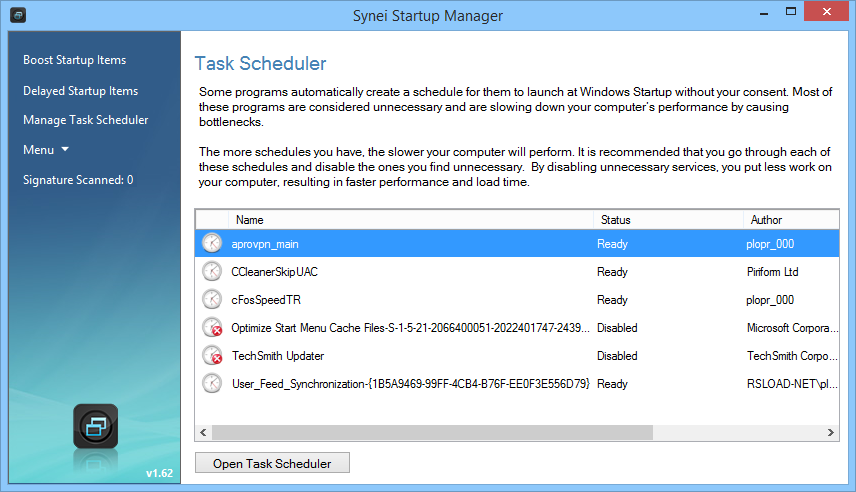Synei Startup Manager