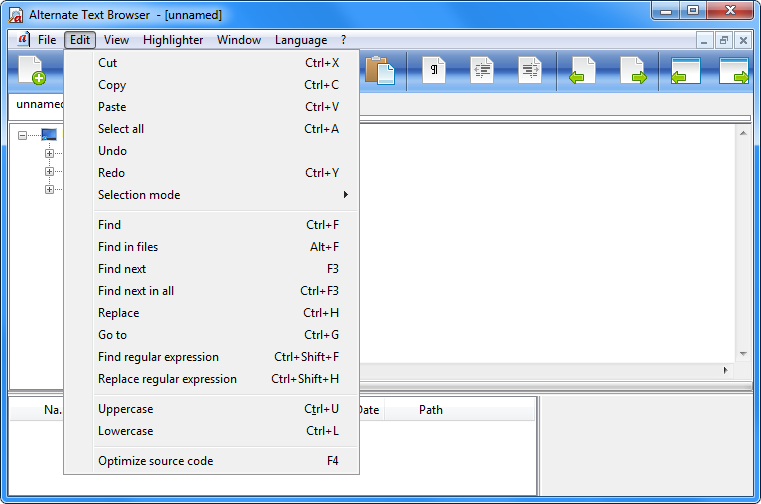 Alternate Textbrowser