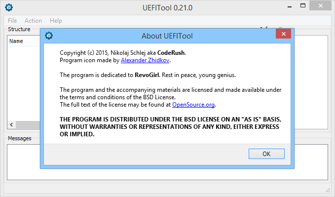 UEFITool A67 instal