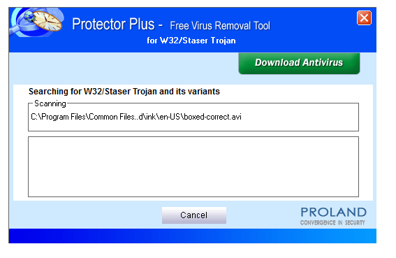 W32/Staser Trojan Removal Tool