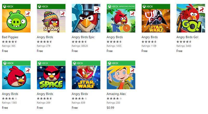 Все игра серии Angry Birds стали бесплатны для Windows Phone