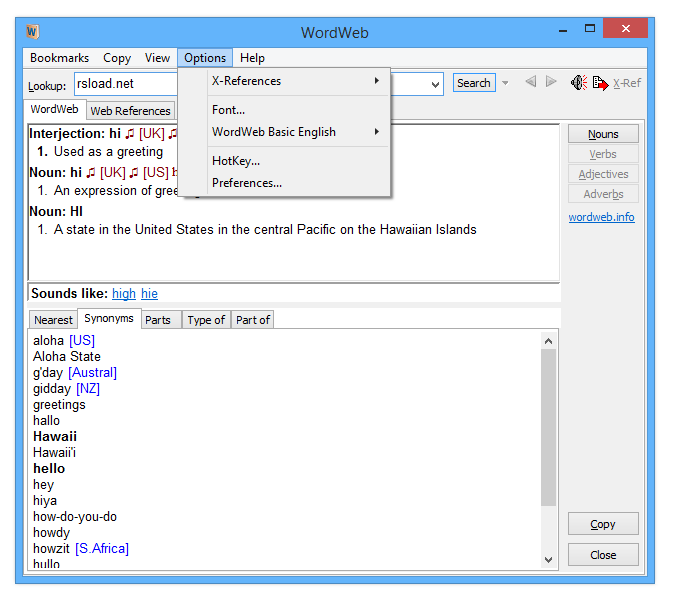 WordWeb Pro 10.34 for windows instal