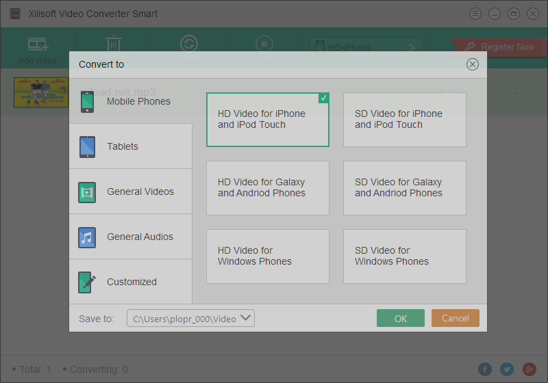 Xilisoft Video Converter Smart 
