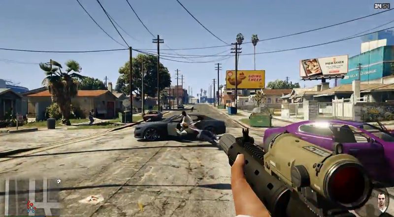 Первый трейлер GTA 5 с видом от первого лица