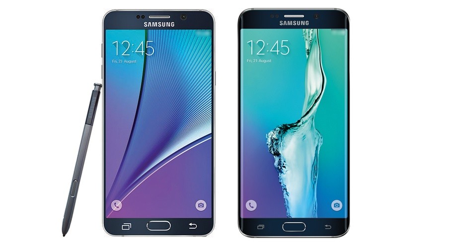 Samsung Galaxy Note 5 и Galaxy S6 Edge+ на качественном рендере