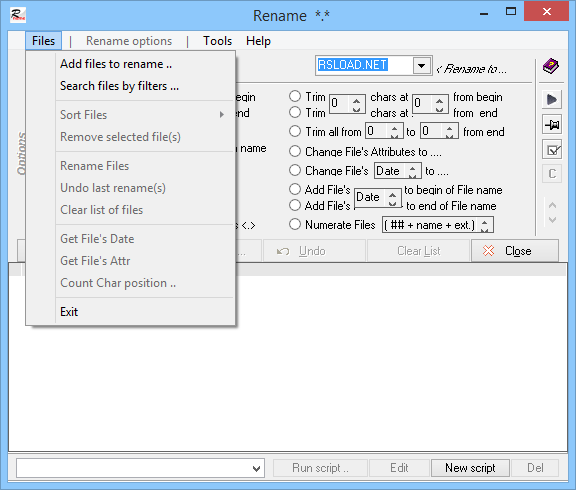 webXpace File Renamer