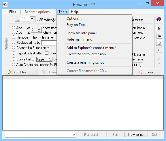 webXpace File Renamer