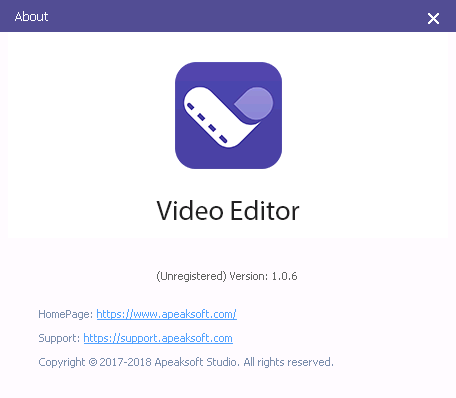 Apeaksoft Studio Video Editor