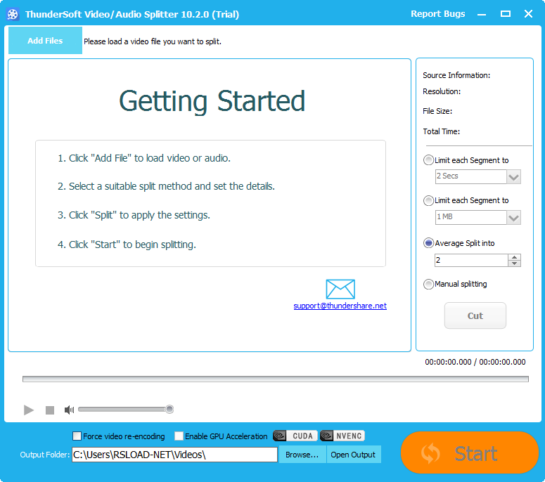 ThunderSoft Video Editor бесплатно