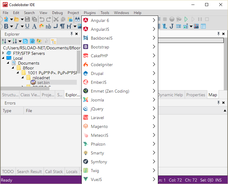 CodeLobster IDE Professional скачать бесплатно