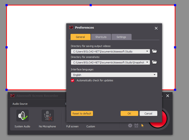 Aiseesoft Screen Recorder 2.8.22 for windows download