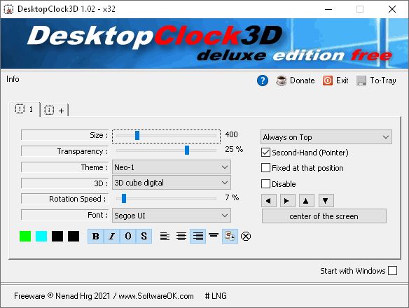 DesktopClock3D 