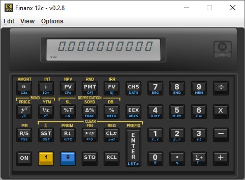 Finanx 12c 