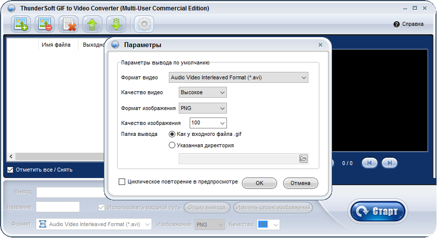 ThunderSoft GIF to Video Converter бесплатно