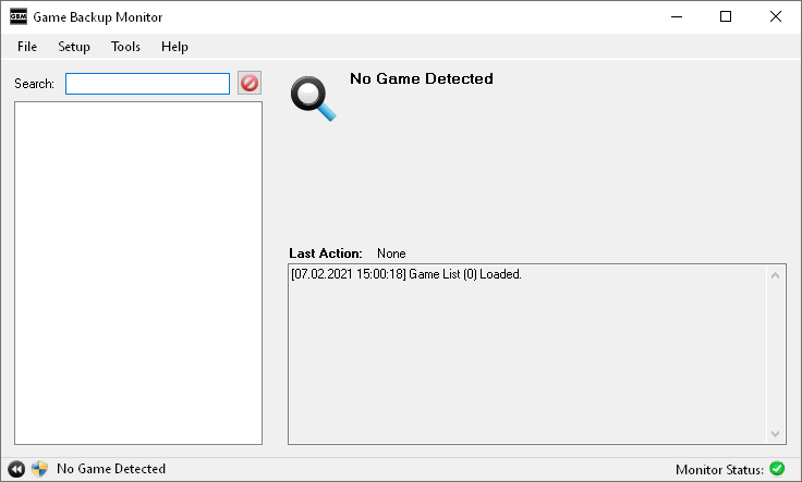 Game Backup Monitor