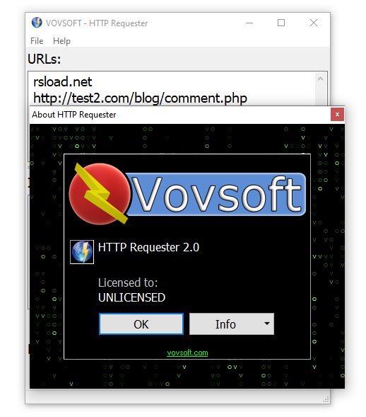 скачать VovSoft Http Requester ключ