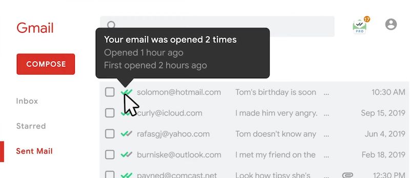 Mailtrack для Gmail