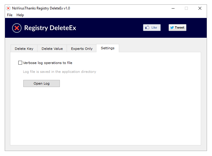 NoVirusThanks Registry DeleteEx скачать бесплатно