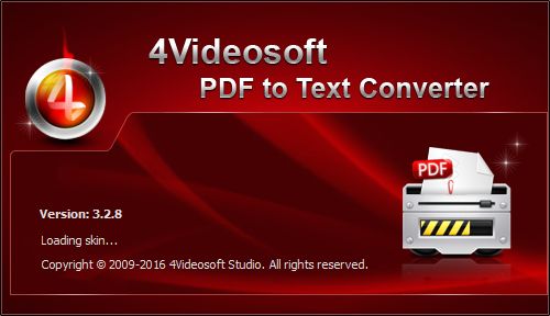 4Videosoft PDF to Text Converter