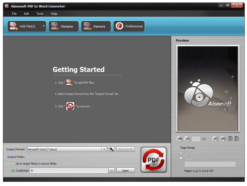 Aiseesoft PDF to Word Converter