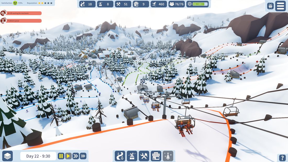  скачать бесплатно игру Snowtopia: Ski Resort Tycoon