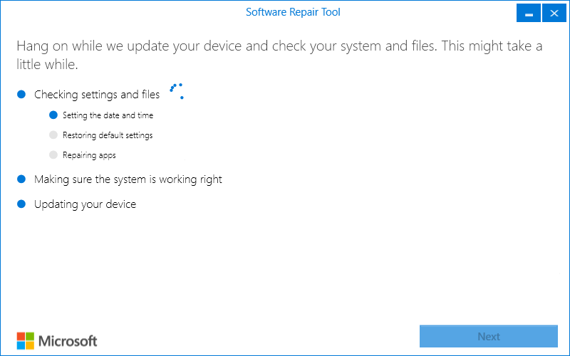 Microsoft Software Repair Tool Windows 10