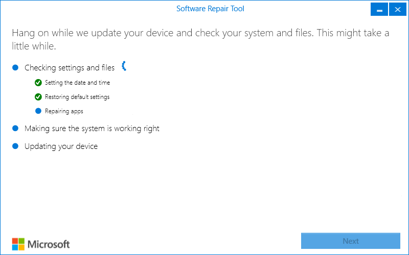 Microsoft Software Repair Tool 