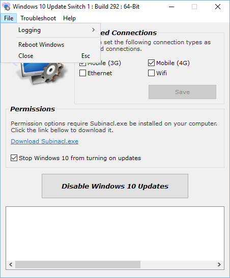 Windows 10 Update Switch 