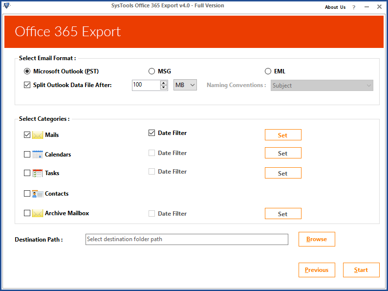  скачать SysTools Office 365 Export бесплатно