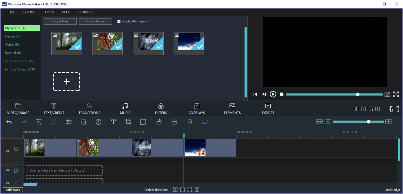 Часть 2. Альтернативный способ использования Windows Movie Maker для реверсирования видео
