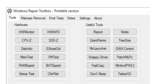 free downloads Windows Repair Toolbox 3.0.3.7