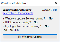 WindowsUpdateFixer 