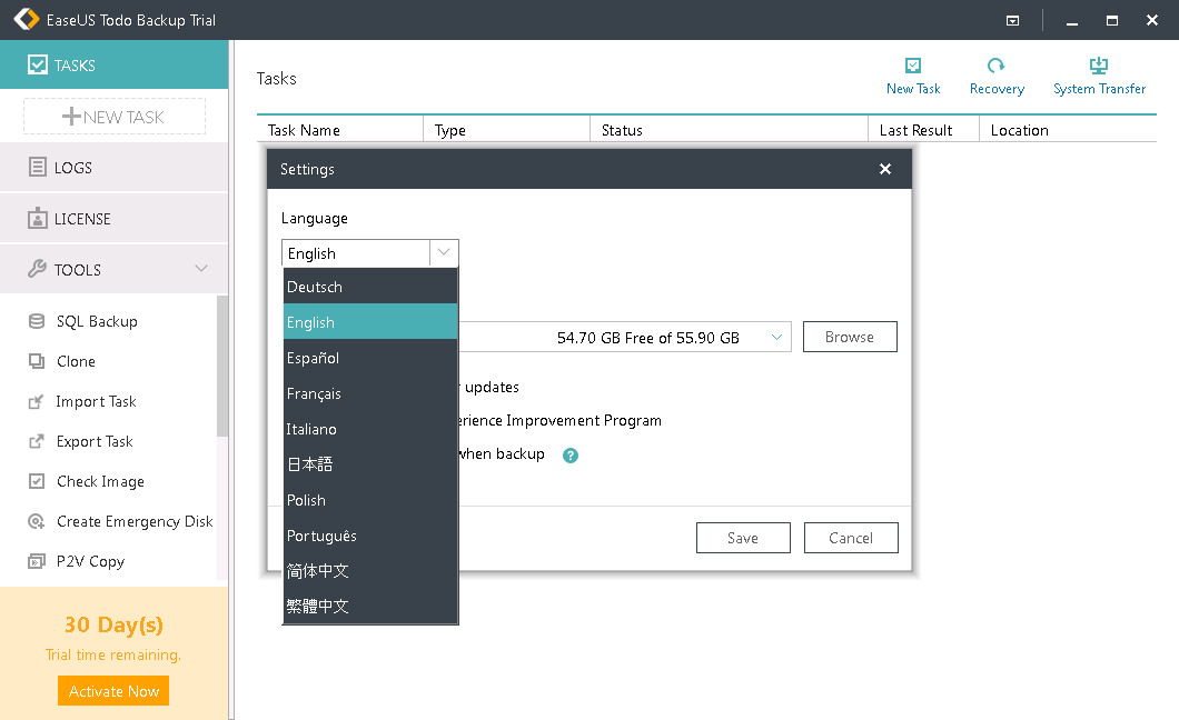 EASEUS Todo Backup Advanced Server 