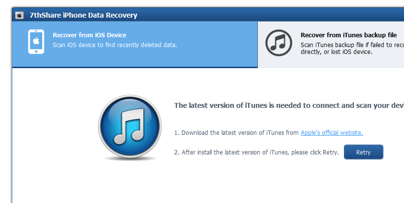 7thShare iPhone Data Recovery