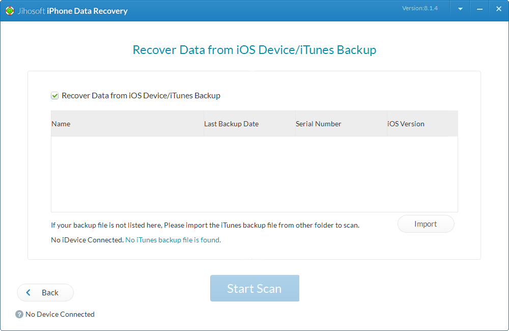  Jihosoft iPhone Data Recovery бесплатно
