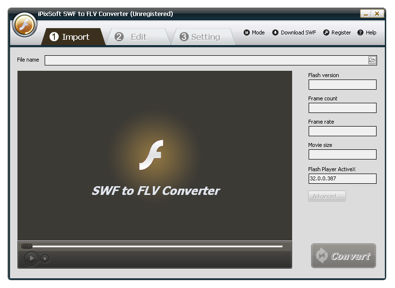 iPixSoft SWF to FLV Converter