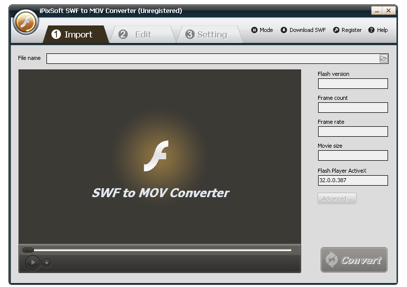 iPixSoft SWF to MOV Converter