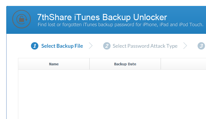 7thShare iTunes Backup Unlocker
