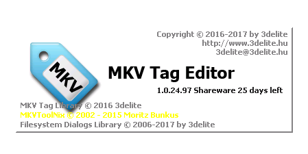 3delite MKV Tag Editor