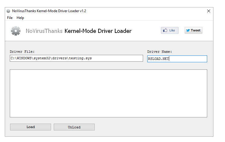 NoVirusThanks Kernel-Mode Driver Loader