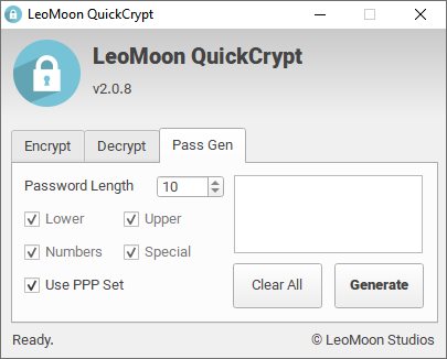  скачать LeoMoon QuickCrypt бесплатно 