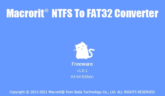 Macrorit NTFS to FAT32 Converter