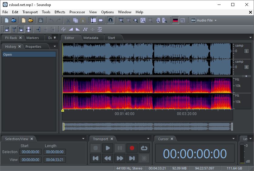  Soundop Audio Editor скачать