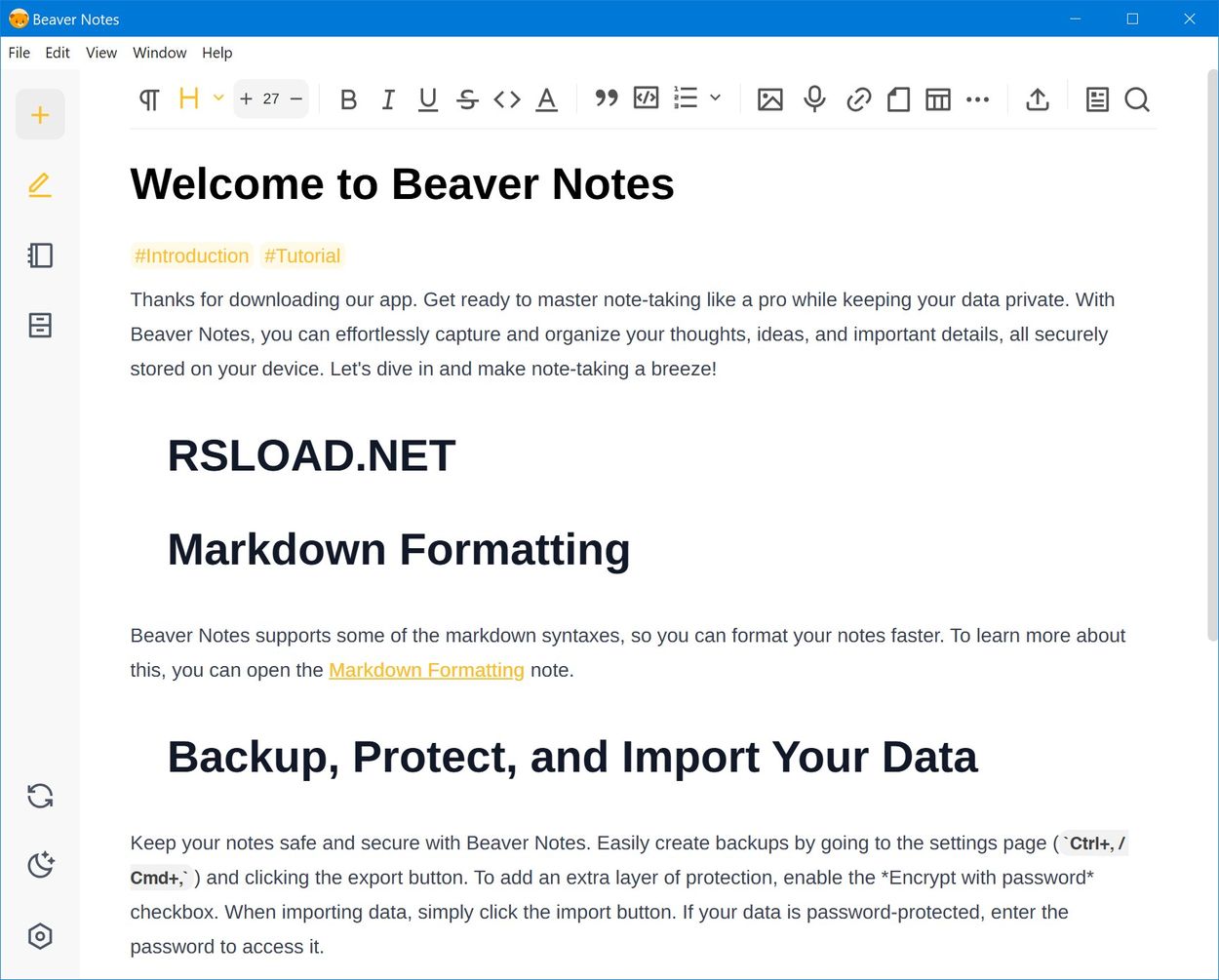 Beaver Notes