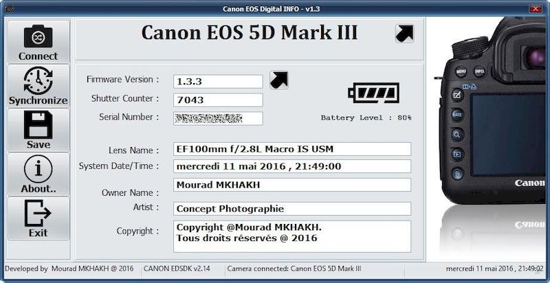 Canon EOS DIGITAL Info 