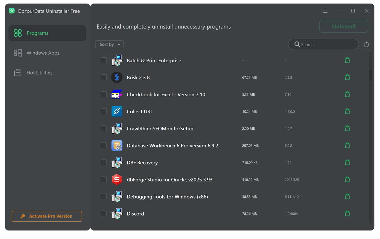 DoYourData Uninstaller + crack
