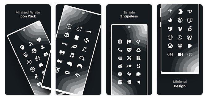 Minimal White - Icon Pack 7.7 скачать бесплатно