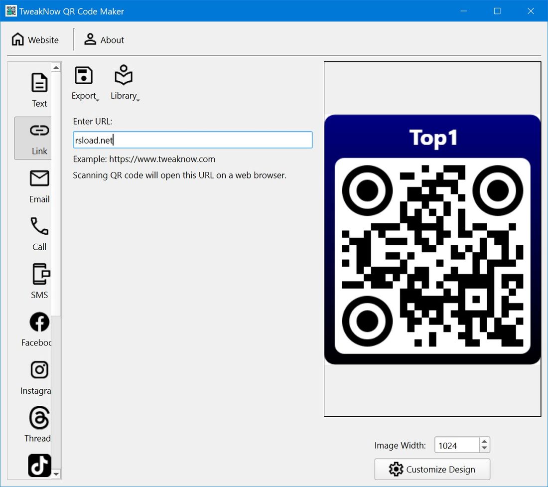 TweakNow QR Code Maker + crack